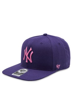 47 Brand Czapka z daszkiem Mlb New York Yankees No Shot NSHOT17WBP Fioletowy ze sklepu MODIVO w kategorii Czapki z daszkiem męskie - zdjęcie 171707215