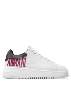 Emporio Armani Sneakersy X3X024 XR127 C682 Biały ze sklepu MODIVO w kategorii Trampki damskie - zdjęcie 171707378