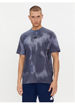 adidas T-Shirt Future Icons 3-Stripes IX5200 Niebieski Regular Fit ze sklepu MODIVO w kategorii T-shirty męskie - zdjęcie 171707435