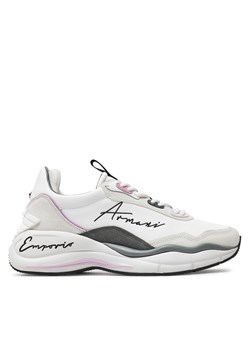Sneakersy Emporio Armani X3X215 XR120 C673 Optwhit/Drose/Urbanc ze sklepu eobuwie.pl w kategorii Buty sportowe damskie - zdjęcie 171708417