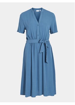 Vila Sukienka koszulowa Moashly 14089260 Niebieski Regular Fit ze sklepu MODIVO w kategorii Sukienki - zdjęcie 171708795