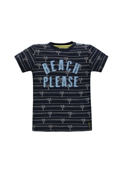 T-shirt dla chłopca z nadrukiem niebieski ze sklepu 5.10.15 w kategorii T-shirty chłopięce - zdjęcie 171710006