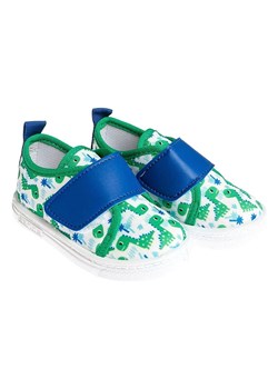 First Step Sneakersy &quot;Dino&quot; w kolorze zielono-niebieskim ze sklepu Limango Polska w kategorii Buciki niemowlęce - zdjęcie 171711739