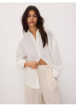 Reserved - Koszula oversize z modalu - złamana biel ze sklepu Reserved w kategorii Koszule damskie - zdjęcie 171711847