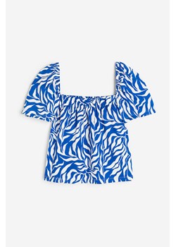 H & M - Top z dekoltem karo - Niebieski ze sklepu H&M w kategorii Bluzki damskie - zdjęcie 171713036