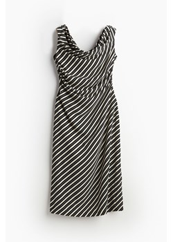 H & M - Drapowana sukienka na jedno ramię - Beżowy ze sklepu H&M w kategorii Sukienki - zdjęcie 171713095