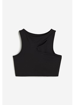 H & M - Biustonosz sportowy DryMove Medium Support - Czarny ze sklepu H&M w kategorii Biustonosze - zdjęcie 171715848