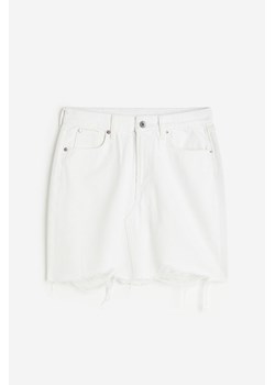 H & M - Dżinsowa spódnica mini - Biały ze sklepu H&M w kategorii Spódnice - zdjęcie 171715876
