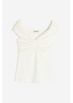 H & M - Top z odkrytymi ramionami - Biały ze sklepu H&M w kategorii Bluzki damskie - zdjęcie 171715915