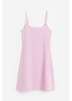 H & M - Dżersejowa sukienka z rozszerzanym dołem - Różowy ze sklepu H&M w kategorii Sukienki - zdjęcie 171715916
