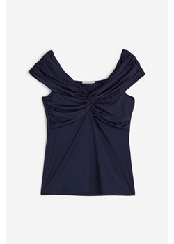 H & M - Top z odkrytymi ramionami - Niebieski ze sklepu H&M w kategorii Bluzki damskie - zdjęcie 171715968