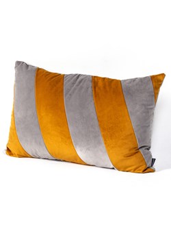 Poduszka Patchwork prostokątna grey orange ze sklepu dekoria.pl w kategorii Poduszki dekoracyjne - zdjęcie 171736166