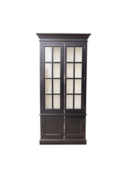 Witryna Josephine 4-drzwiowa 100x45x212 cm black ze sklepu dekoria.pl w kategorii Regały i witryny - zdjęcie 171778496
