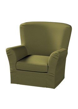 Pokrowiec na fotel Tomelilla wysoki z zakładkami ze sklepu dekoria.pl w kategorii Pokrowce na kanapy i fotele - zdjęcie 171780746