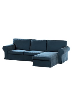 Pokrowiec na sofę Ektorp 2-osobową i leżankę ze sklepu dekoria.pl w kategorii Pokrowce na kanapy i fotele - zdjęcie 171787676