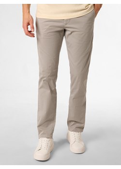 BOSS Orange Spodnie - Chino_slim Mężczyźni Bawełna beżowy jednolity ze sklepu vangraaf w kategorii Spodnie męskie - zdjęcie 171831649