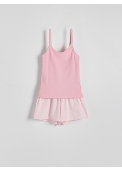 Reserved - Dwuczęściow piżama - różowy ze sklepu Reserved w kategorii Piżamy damskie - zdjęcie 171931566