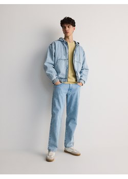 Reserved - Jeansowa kurtka z kapturem - niebieski ze sklepu Reserved w kategorii Kurtki męskie - zdjęcie 171931638