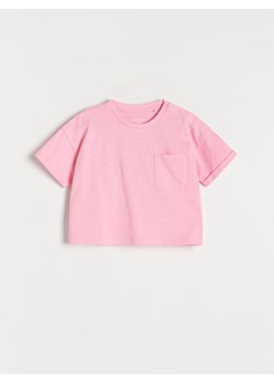Reserved - Bawełniany t-shirt - intensywny róż ze sklepu Reserved w kategorii Koszulki niemowlęce - zdjęcie 171931699