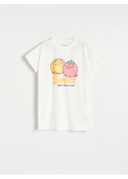 Reserved - Koszula nocna Pusheen - złamana biel ze sklepu Reserved w kategorii Piżamy dziecięce - zdjęcie 171931899