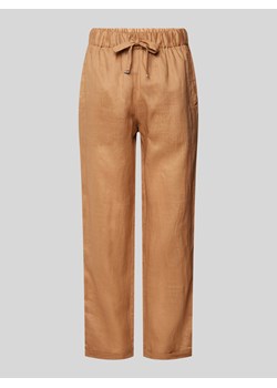 Spodnie materiałowe o kroju tapered fit z tunelem model ‘Timpa’ ze sklepu Peek&Cloppenburg  w kategorii Spodnie damskie - zdjęcie 171932735