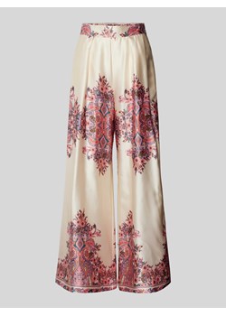 Spodnie materiałowe z szeroką nogawką i wzorem paisley model ‘Mana’ ze sklepu Peek&Cloppenburg  w kategorii Spodnie damskie - zdjęcie 171932866