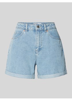 Szorty jeansowe o luźnym kroju w jednolitym kolorze model ‘ZURI’ ze sklepu Peek&Cloppenburg  w kategorii Szorty - zdjęcie 171932936