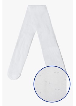 Białe cienkie rajstopki dziewczęce w kropki - 5.10.15. ze sklepu 5.10.15 w kategorii Rajstopy dziecięce - zdjęcie 171932955