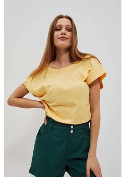 T-shirt z odkrytymi plecami waniliowy ze sklepu 5.10.15 w kategorii Bluzki damskie - zdjęcie 171932977