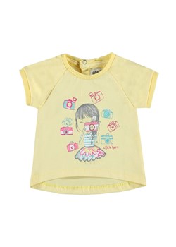 Dziewczęca bluzka z krótkim rękawem żółta ze sklepu 5.10.15 w kategorii Koszulki niemowlęce - zdjęcie 171933008