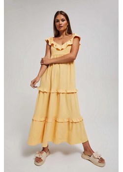 Sukienka maxi waniliowy ze sklepu 5.10.15 w kategorii Sukienki - zdjęcie 171933095