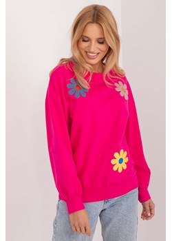 Bluza damska różowa w kwiaty z bawełny ze sklepu 5.10.15 w kategorii Bluzy damskie - zdjęcie 171933107