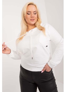 Damska bluza plus size z kieszonką Sublevel ecru ze sklepu 5.10.15 w kategorii Bluzy damskie - zdjęcie 171933119