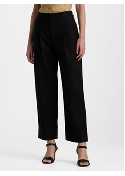 Lauren Ralph Lauren Spodnie materiałowe 200871814008 Czarny Relaxed Fit ze sklepu MODIVO w kategorii Spodnie damskie - zdjęcie 171933236