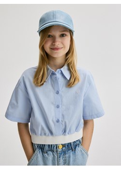 Reserved - Koszula ze ściągaczem - jasnoniebieski ze sklepu Reserved w kategorii Koszule dziewczęce - zdjęcie 171934025