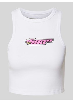 Powerpuff Girls x REVIEW — top krótki z nadrukiem z motywem ze sklepu Peek&Cloppenburg  w kategorii Bluzki damskie - zdjęcie 171934756