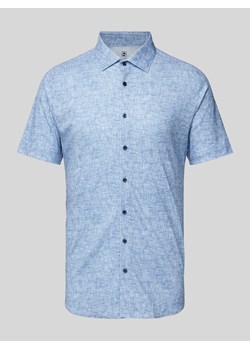 Koszula biznesowa o kroju slim fit z efektem melanżowym ze sklepu Peek&Cloppenburg  w kategorii Koszule męskie - zdjęcie 171934875