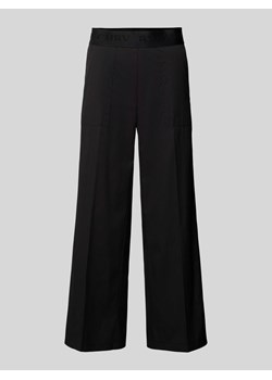 Spodnie materiałowe z szeroką nogawką i paskiem z logo model ‘CAMERON UTILITY’ ze sklepu Peek&Cloppenburg  w kategorii Spodnie damskie - zdjęcie 171934909