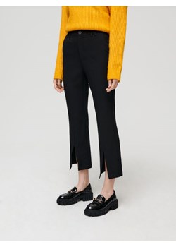 Sinsay - Spodnie cygaretki z rozcięciem - czarny ze sklepu Sinsay w kategorii Spodnie damskie - zdjęcie 171937235