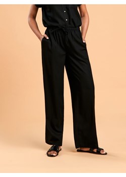 Sinsay - Spodnie z lnem - czarny ze sklepu Sinsay w kategorii Spodnie damskie - zdjęcie 171937265