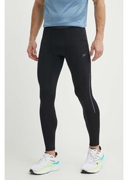 Reebok legginsy do biegania Speed kolor czarny gładkie 100075484 ze sklepu ANSWEAR.com w kategorii Spodnie męskie - zdjęcie 171940278