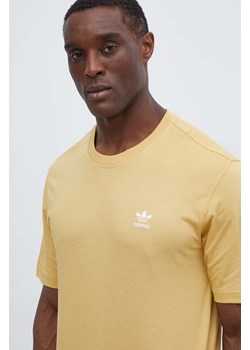 adidas Originals t-shirt bawełniany męski kolor żółty gładki IR9695 ze sklepu ANSWEAR.com w kategorii T-shirty męskie - zdjęcie 171940369