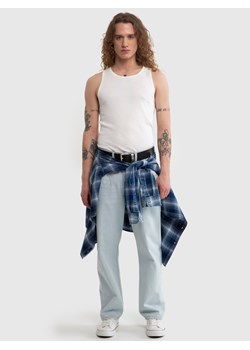 Koszulka męska bez rękawów biała Desor 100 ze sklepu Big Star w kategorii T-shirty męskie - zdjęcie 171944516