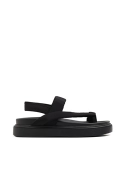 Cropp - Czarne sandały z neoprenu - czarny ze sklepu Cropp w kategorii Sandały damskie - zdjęcie 171945027