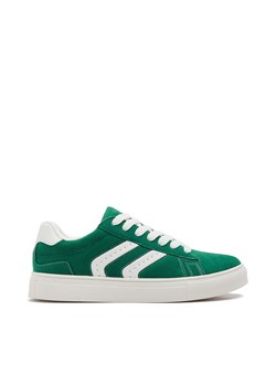 Cropp - Zielone buty sportowe z białymi naszywkami - zielony ze sklepu Cropp w kategorii Buty sportowe męskie - zdjęcie 171945048