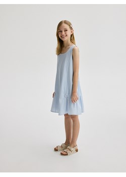 Reserved - Sukienka ze ściągaczami - jasnoniebieski ze sklepu Reserved w kategorii Sukienki dziewczęce - zdjęcie 171945237