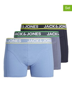 Jack &amp; Jones Bokserki (3 pary) w kolorze błękitnym i czarnym ze sklepu Limango Polska w kategorii Majtki męskie - zdjęcie 171946926