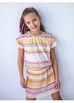 Like Flo Koszulka w kolorze biało-fioletowo-żółtym ze sklepu Limango Polska w kategorii Bluzki dziewczęce - zdjęcie 171948098