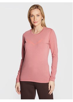 Salewa Koszulka techniczna Solidlogo Dry 27341 Różowy Regular Fit ze sklepu MODIVO w kategorii Bluzki damskie - zdjęcie 171948488