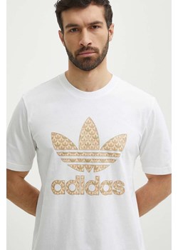 adidas Originals t-shirt bawełniany męski kolor biały z nadrukiem IS0261 ze sklepu ANSWEAR.com w kategorii T-shirty męskie - zdjęcie 171950366